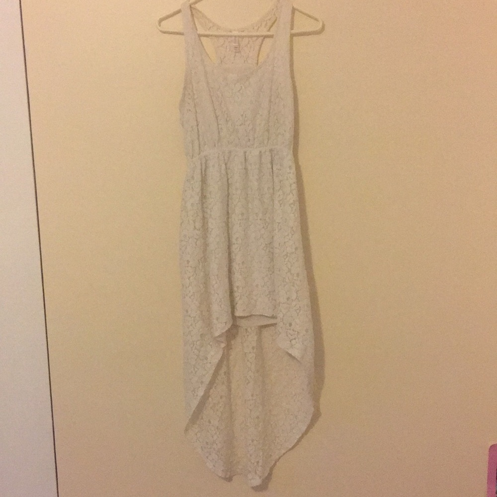 Xhilaration White Lace High/Low Dress